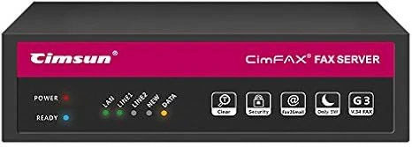 CimFAX H5S High Speed 33.6k Fax Server Auto Save FAX as PDF (100 Users, 8GB)