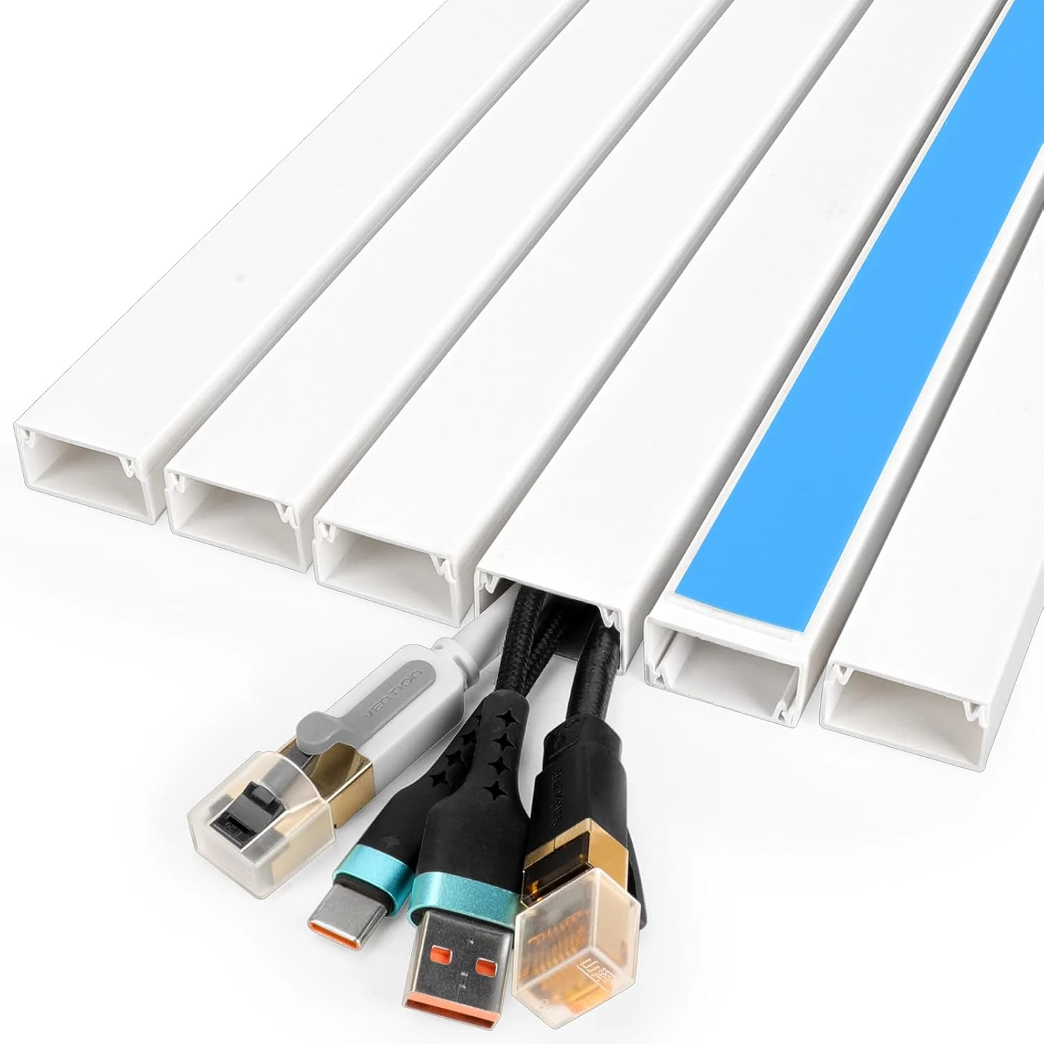 YesBes 87in Cord Hider Kit, Cord Covers for Wires on Wall