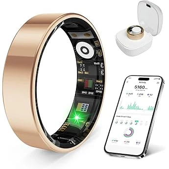 prxxhri Smart Health Ring (Rose Gold, 12)