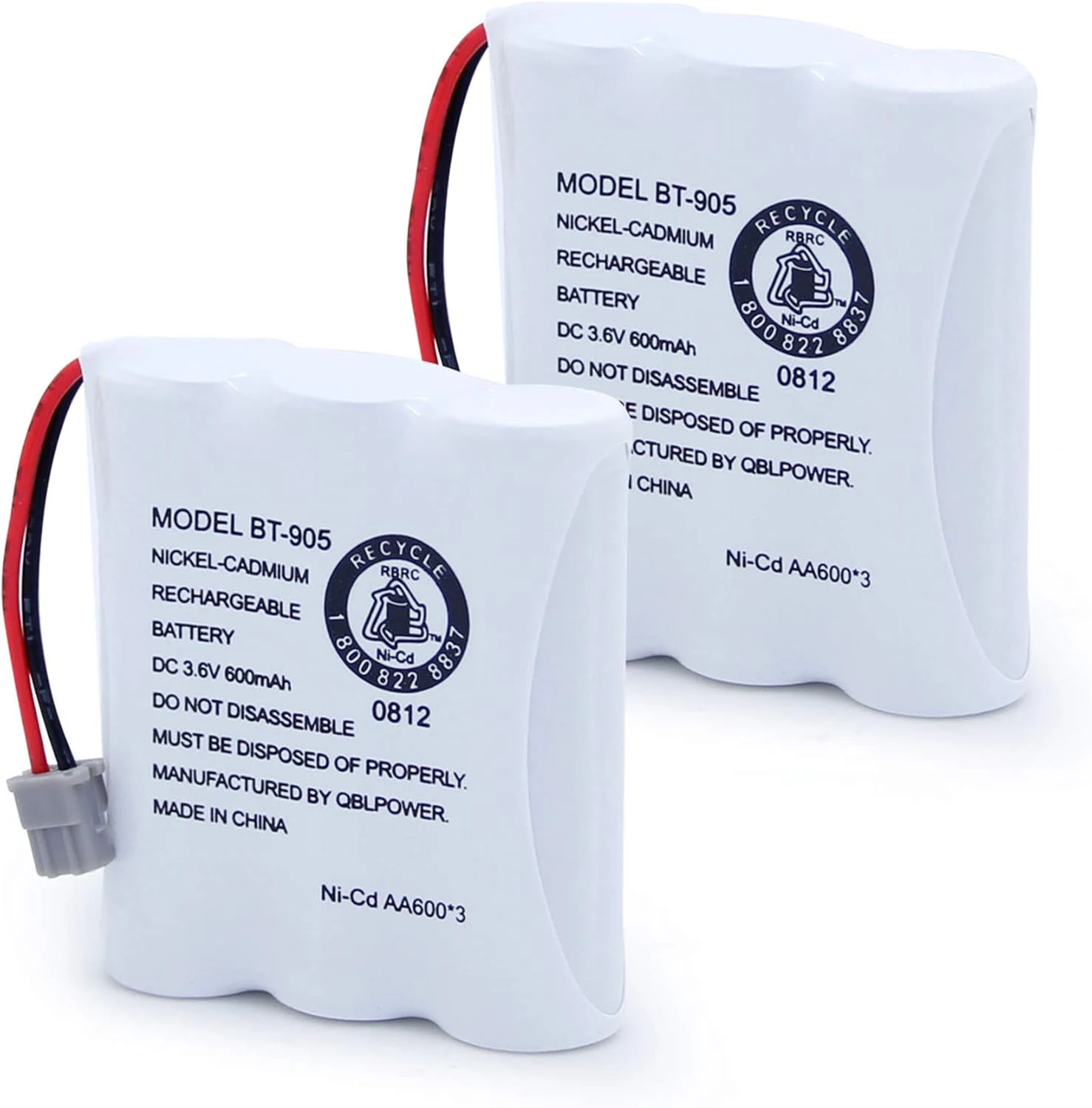 BT905 BT-800 Cordless Phone Rechargeable Battery Compatible with Uniden BT-905