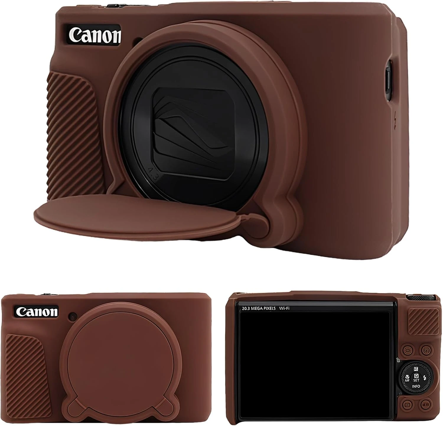 MUZIRI KINOKOO Silicone Case Compatible for Canon Powershot SX740/SX730 HS