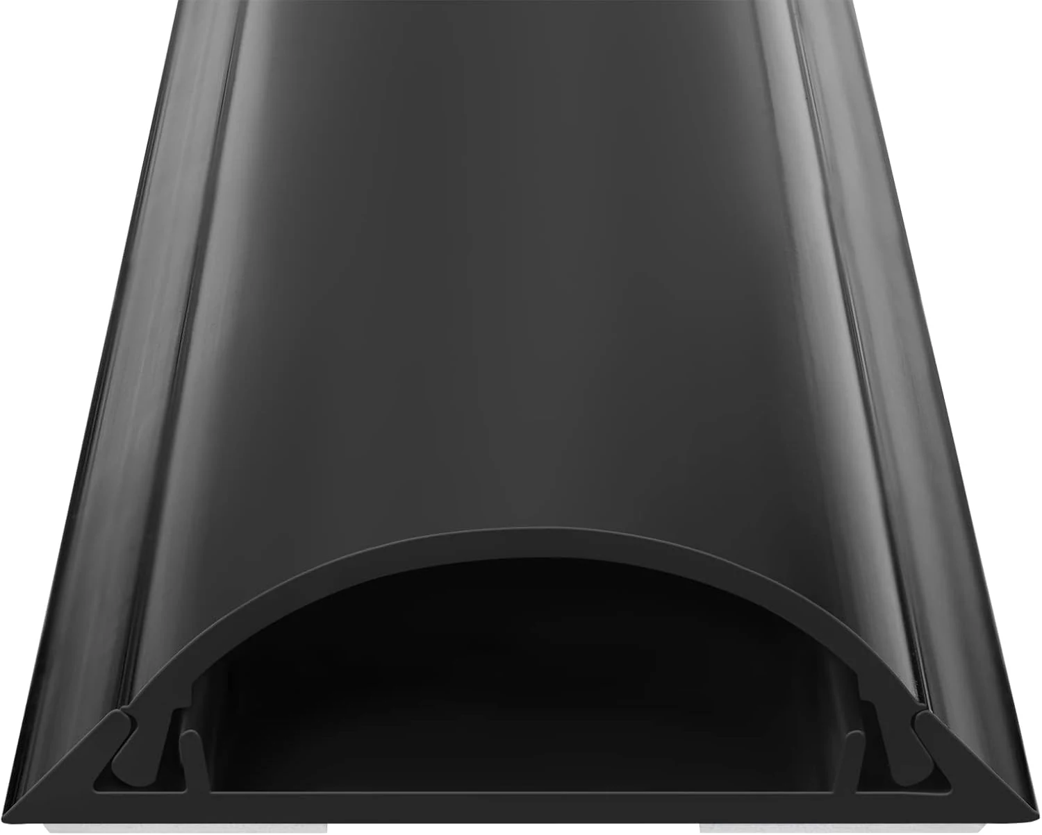 Cord Cover Floor 34in (2 x L17in), Large Capacity Floor Cable Cover (Black)