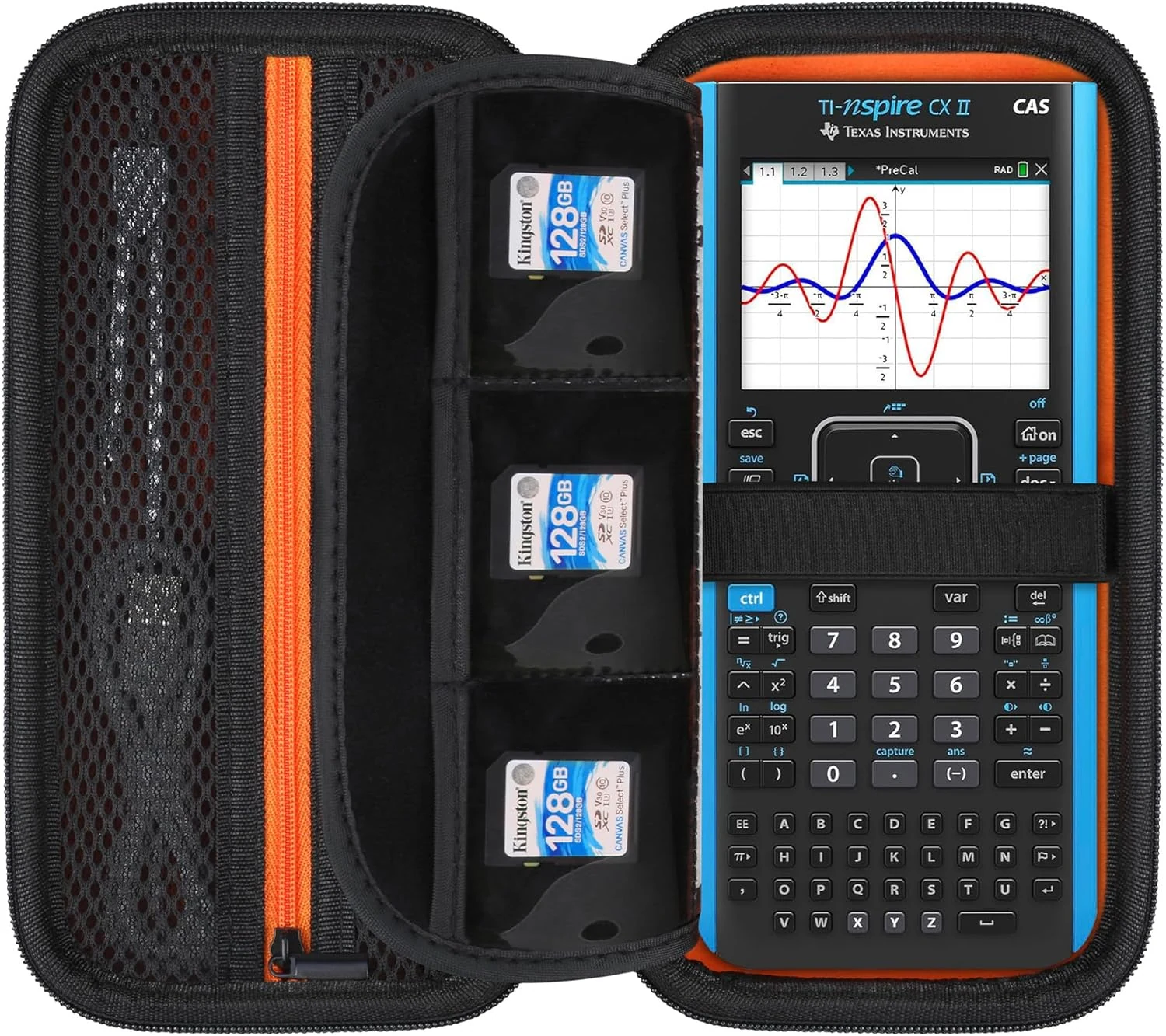 Elonbo Carrying Case for Texas Instruments TI-Nspire CX II CAS/CX II/CX/CX CAS Color Graphing Calculator