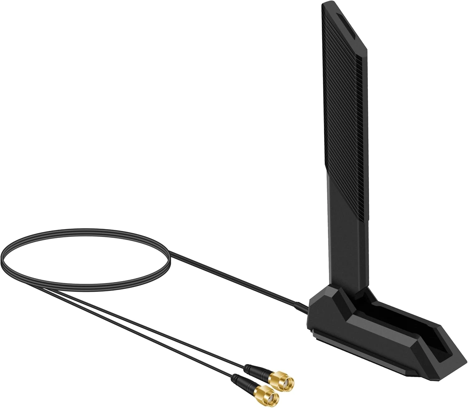 External WiFi 6 6E Tri-Band Antenna 6GHz 5.8GHz 2.4GHz Magnetic Base Antenna with RP-SMA Connector for PC Desktop Computer Asus Rog Strix Gigabyte Aorus Gaming WiFi Motherboard Card, Slinkdsco