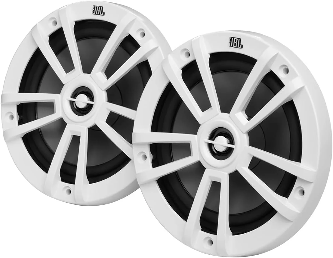 JBL 6-1/2" (160mm) Two-Way Marine Audio Multi-Element Speaker 60W – (White)