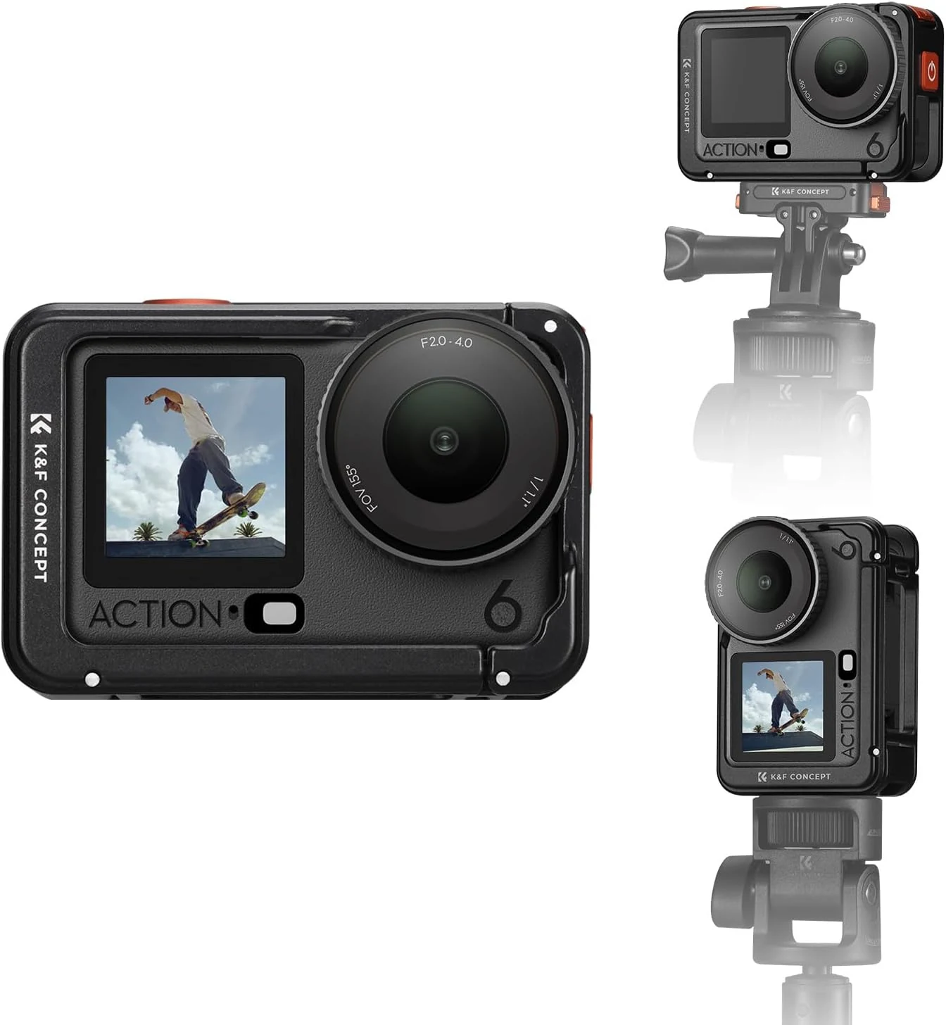 K&F CONCEPT Aluminum Alloy Camera Cage Compatible with DJI Osmo Action 6