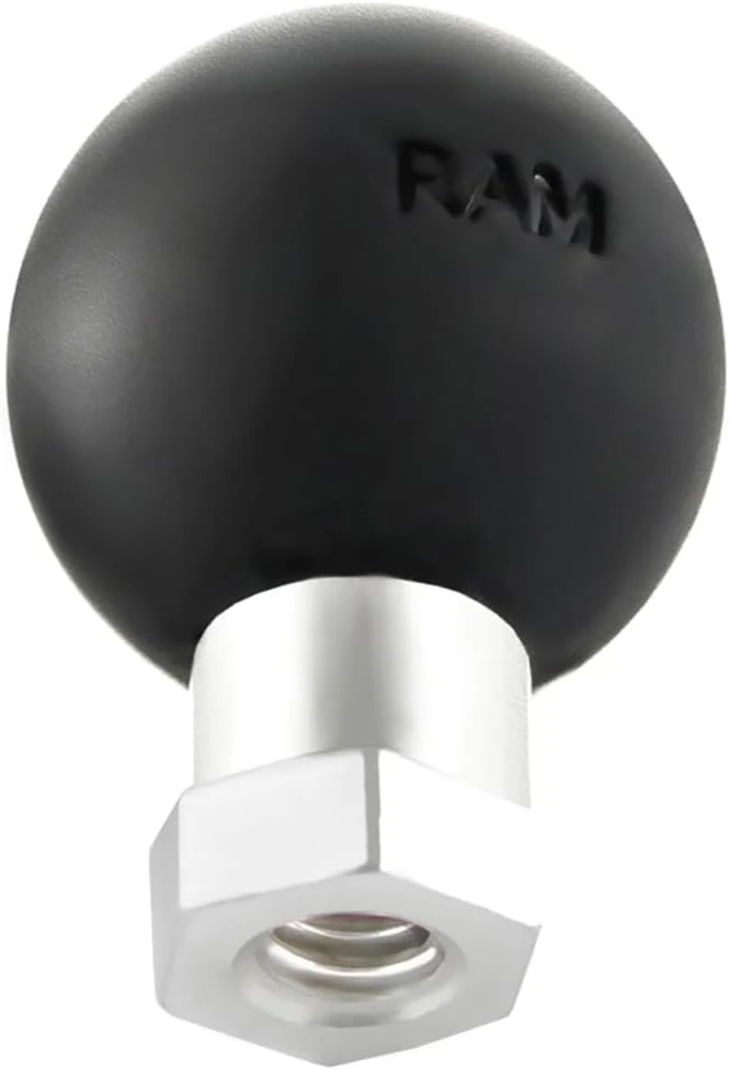RAM Mounts 1/4"-20 Female Thread Ball Adapter with Hex Post, B Size 1" Ball (RAM-B-337U)
