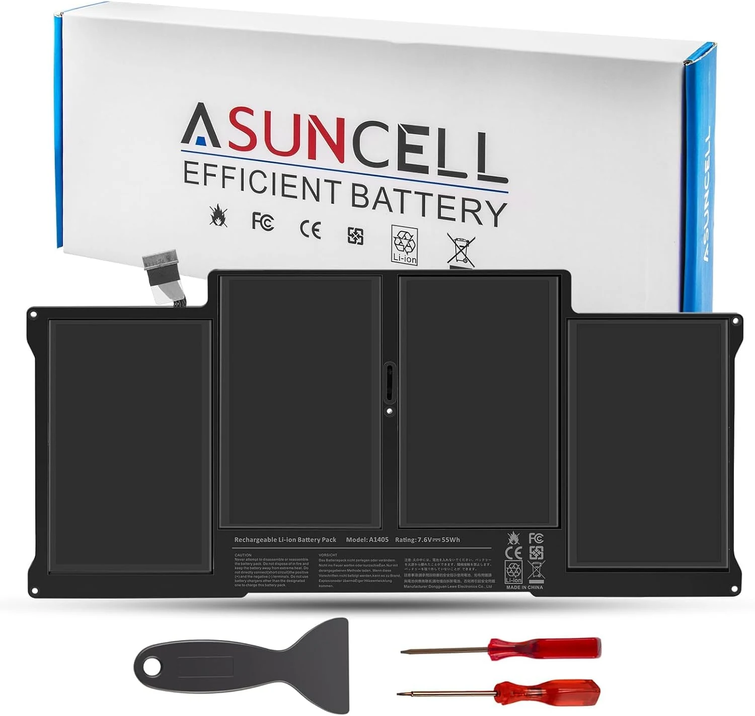 ASUNCELL A1466 A1405 Laptop Replacement Battery for MacBook Air 13 review