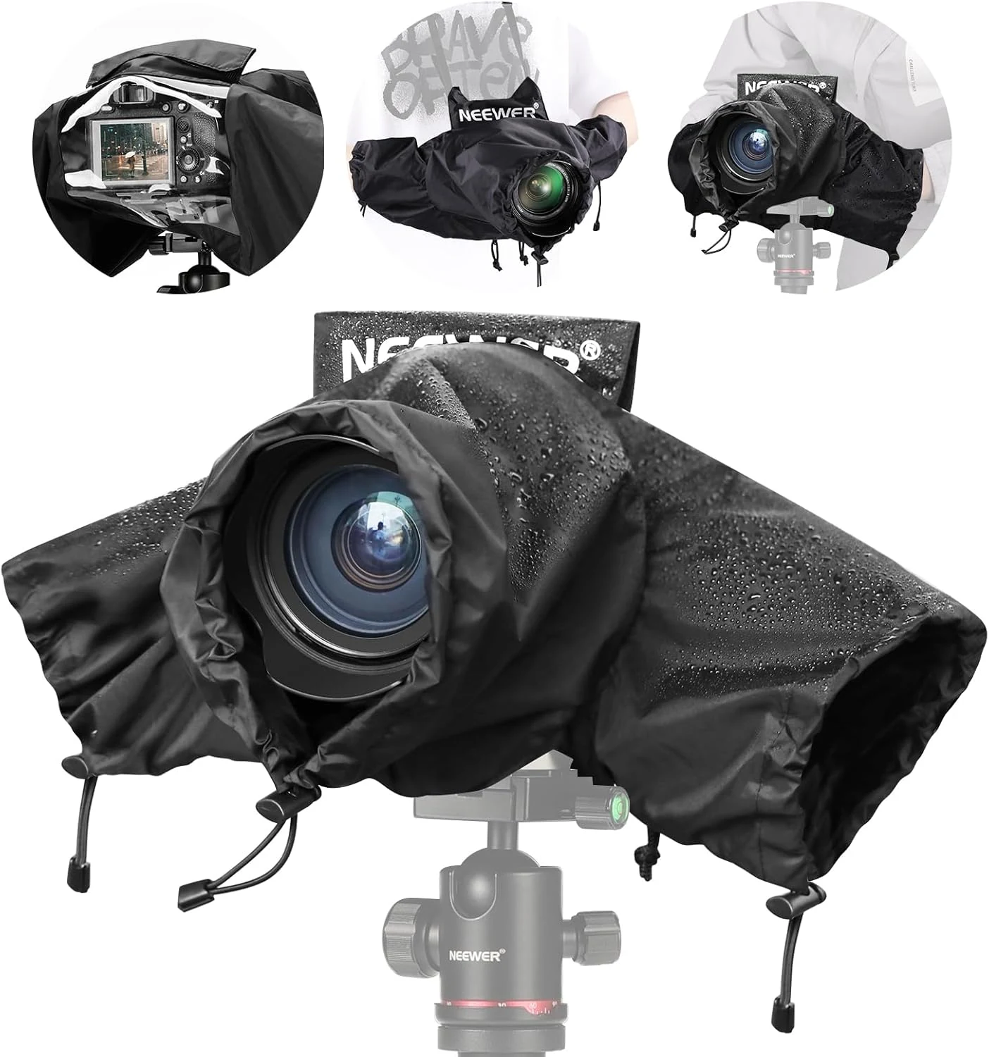 NEEWER Camera Rain Cover, Small Size Durable Nylon Raincoat (PB003)
