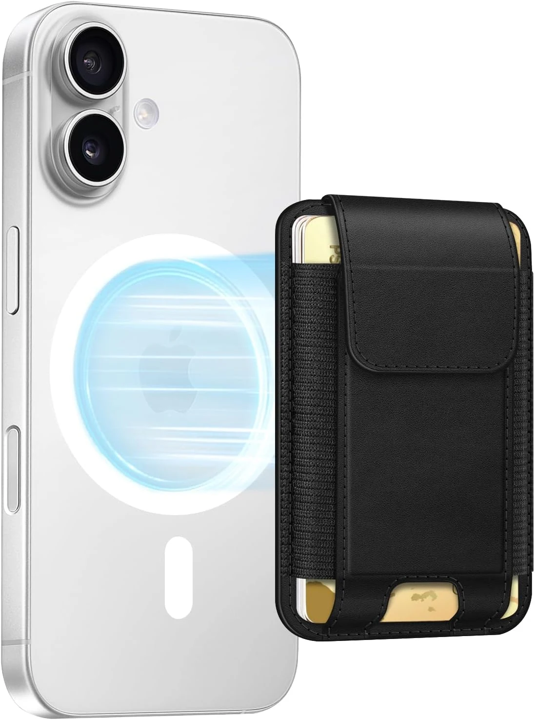 FINPAC MagSafe Wallet, Magnetic Card Wallet Holder for iPhone 17/16/15/14/13/12 Series