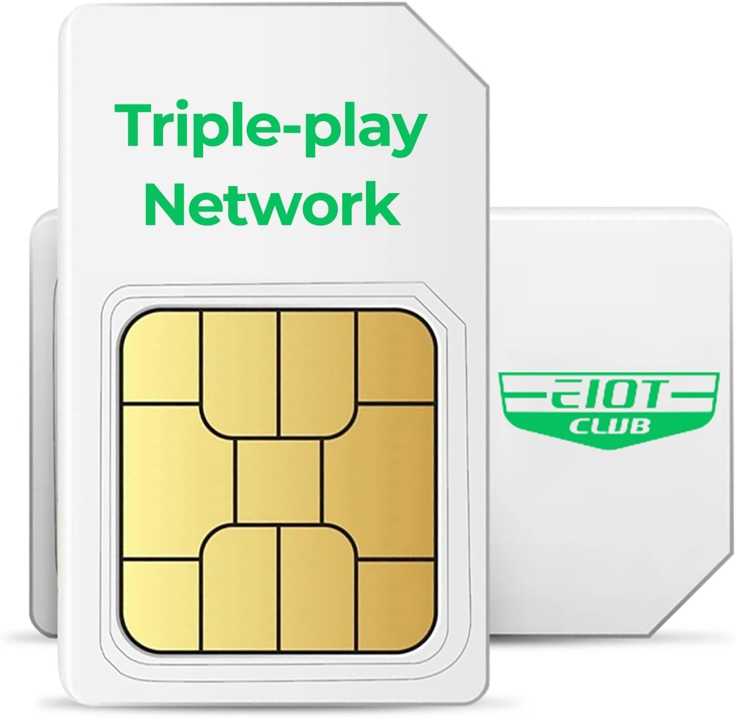 EIOTCLUB Data SIM Card Triple Play- USA Coverage No Contract 5G/4G LTE Cellular (100MB Trial)