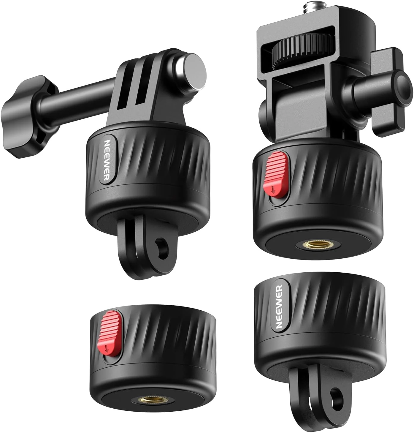NEEWER Magnetic Action Camera Mount Kit, Compatible with GoPro Hero 13 12 11 Max