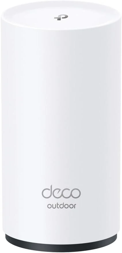 TP-Link Deco X20-OUTDOOR AX1800 Dual-Band Wi-Fi 6 Outdoor Mesh WiFi Extender Unit | Up to 2,200 sq.ft| 2 Gigabit PoE+ Ports, Waterproof| HomeShield| 3 Mounting Options| Secure by Design, 1-Pack