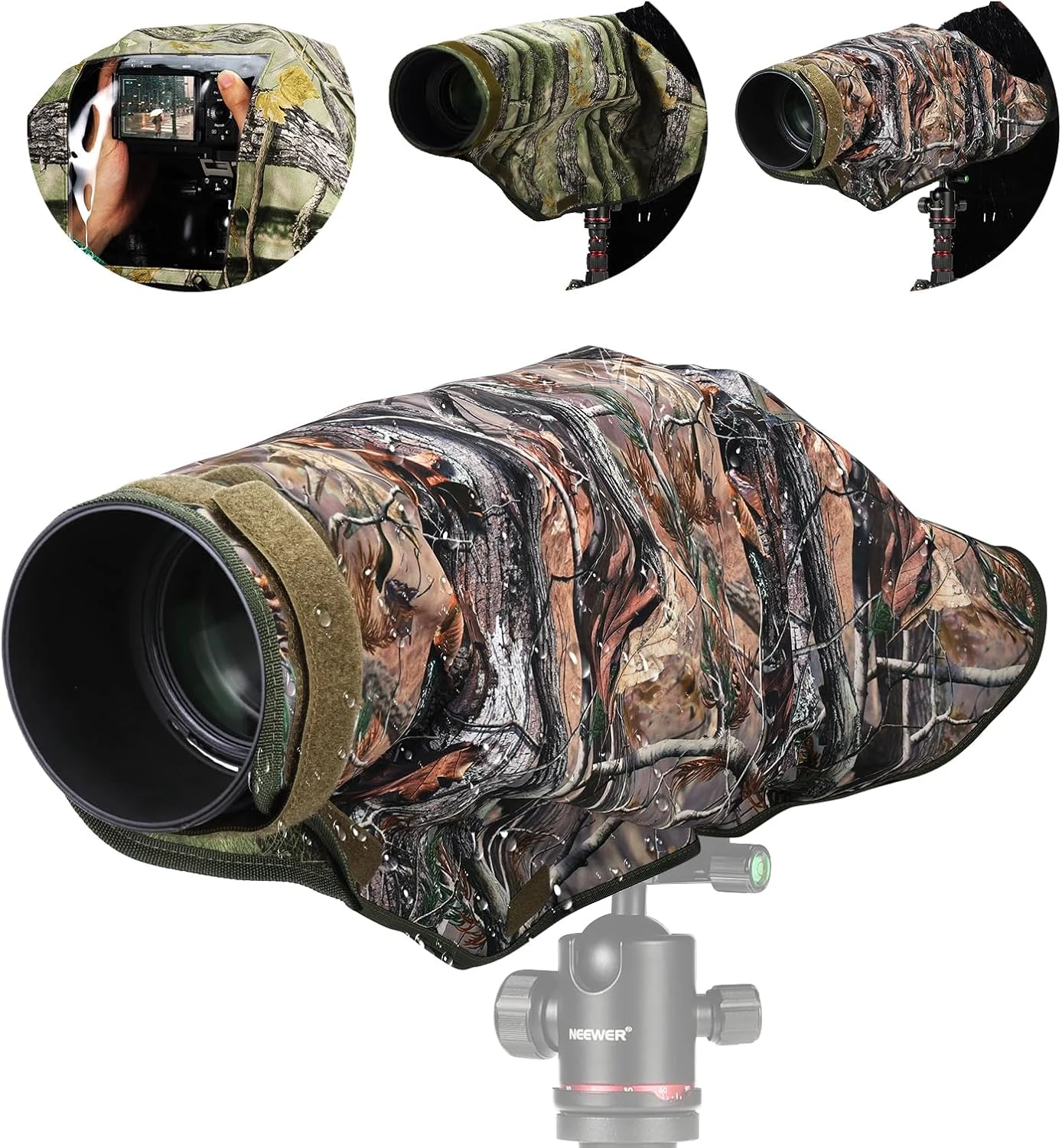 NEEWER PB019 Camera Rain Cover XL Large Waterproof Raincoat Protective Cover
