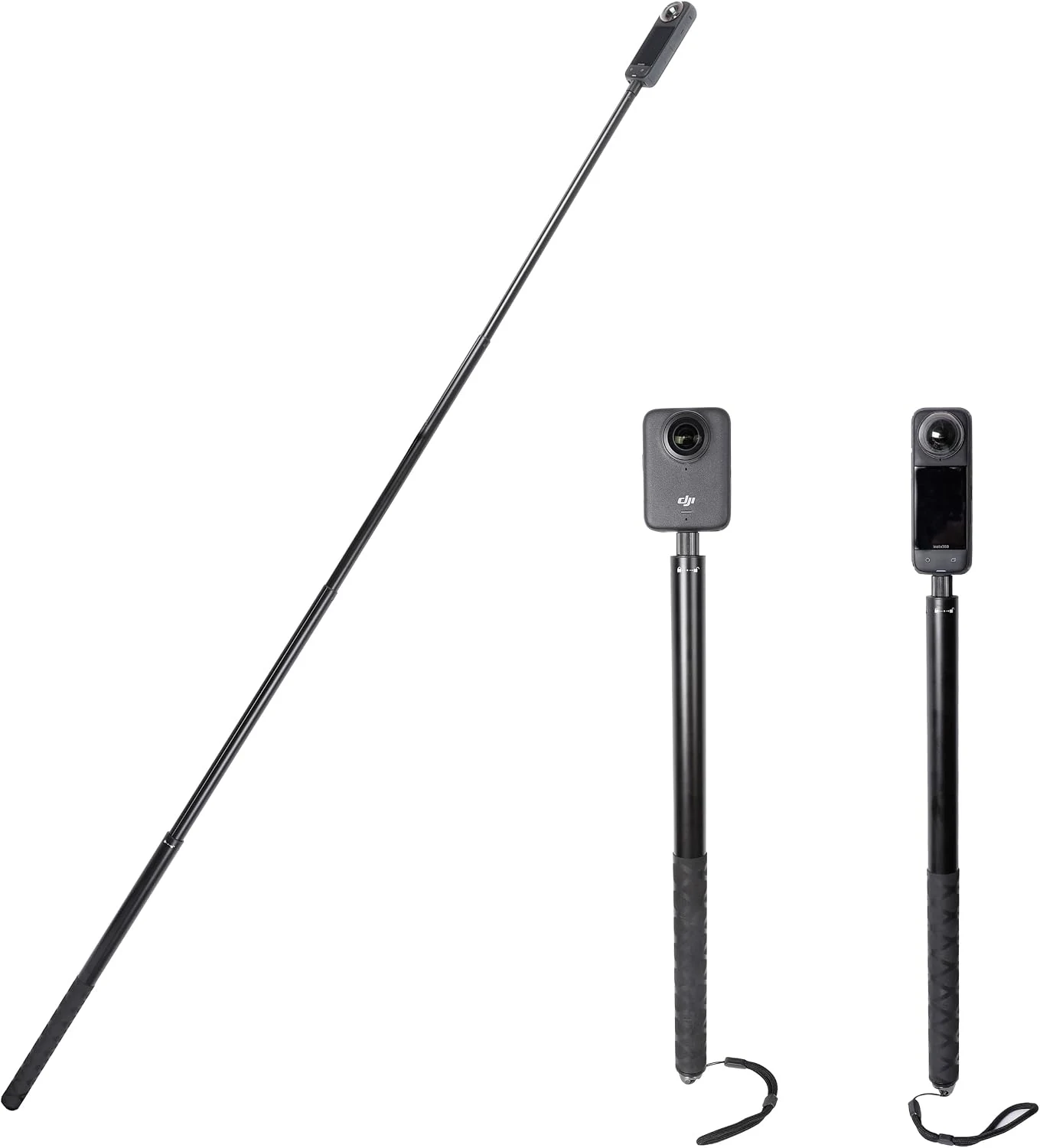 PellKing Long 77inch Invisible Selfie Stick for Insta360 ONE X5,X4, X3, X2, X