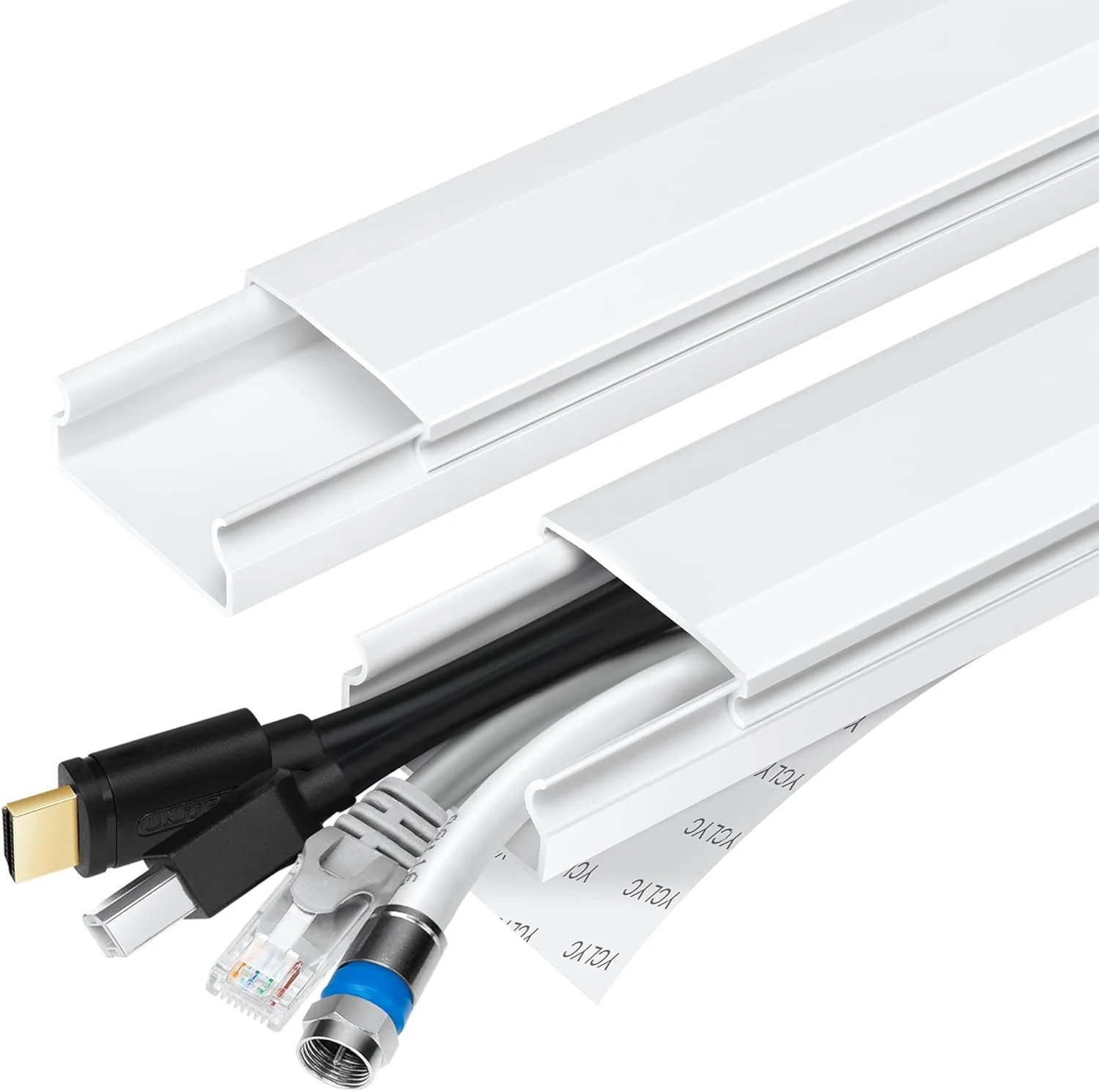 TV Cable Hider - 62.8in PVC Cord Hider Cable Management Wall (YCLYC)