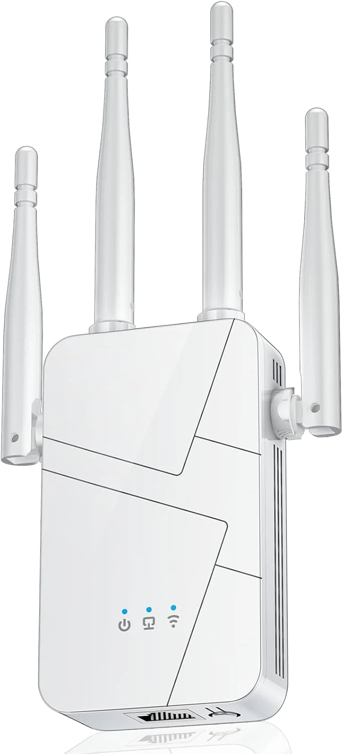 2026 WiFi Extender Signal Booster for Home, 15000sq.ft Wireless Internet Repeater, Long Range WiFi Booster and Signal Amplifier w/Ethernet Port, WiFi Router Extender Support 99% Devices, 1-Tap Setup