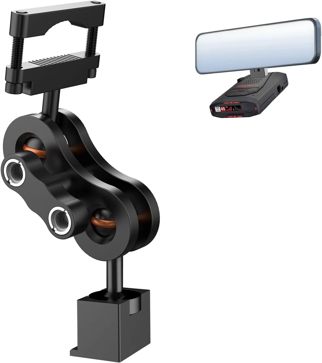 Radar Detector Mount Rearview Mirror Bracket,Car Truck Mirror Radar Mount Bracket,Aluminum Rearview Mirror Rod Mount review