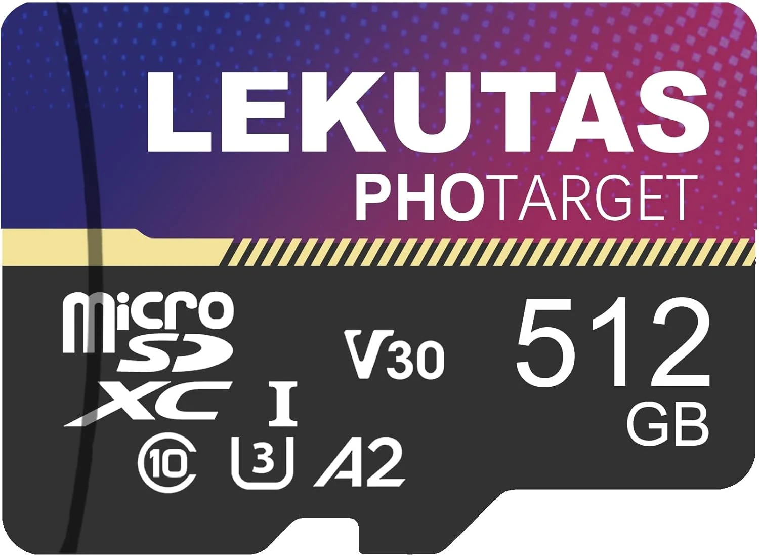 512GB Micro SD Card, microSDXC UHS-I Flash Memory Card TF Card, High Speed 100MB/s, C10, U3, A2, V30