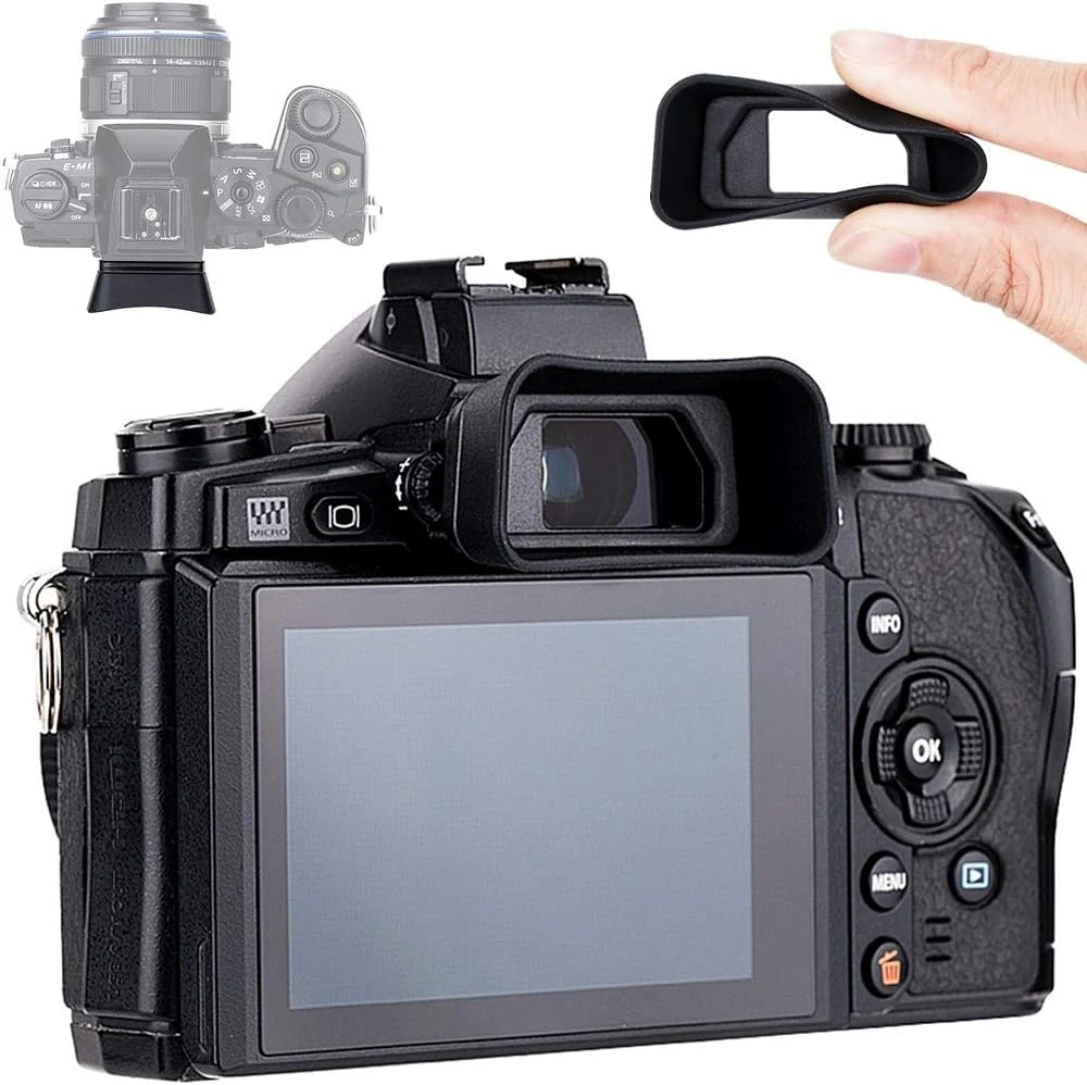 Soft Silicon Camera Viewfinder Eyecup Eyepiece Eyeshade for Olympus OM-D E-M1 Mark III & E-M1 Mark II & E-M1 Mirrorless Camera