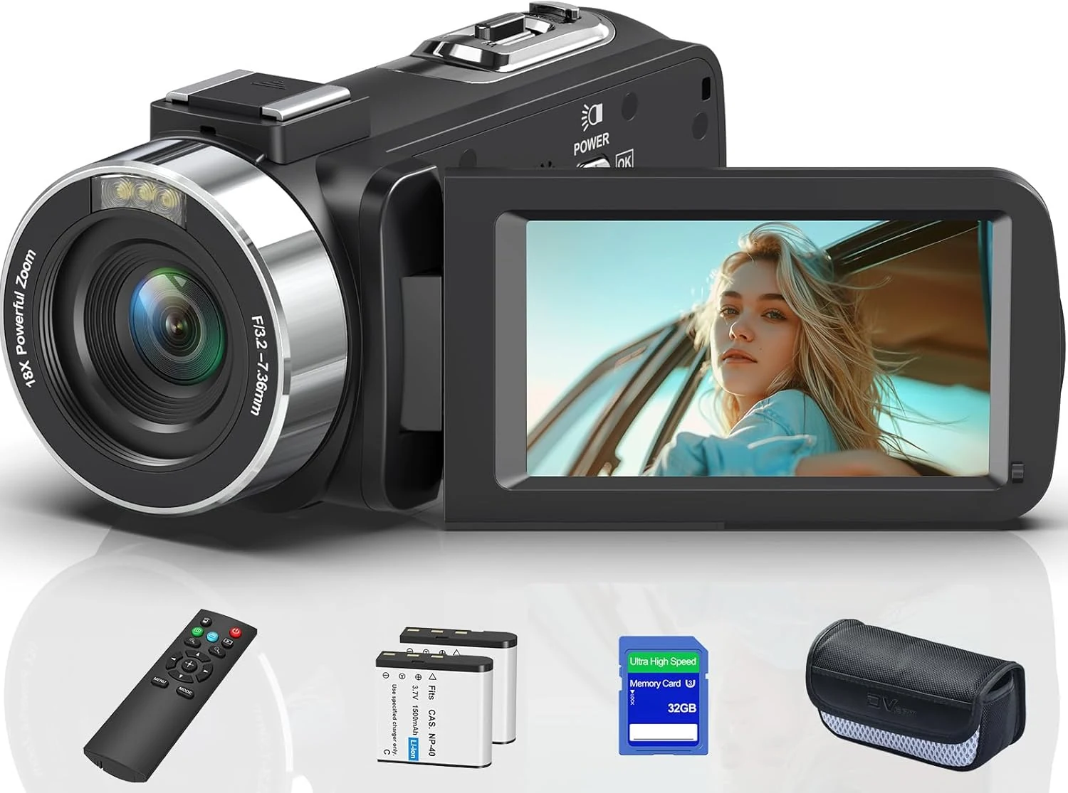 OLESIT 8K 64MP Video Camera 18X Digital Camcorder Video Camera for YouTube