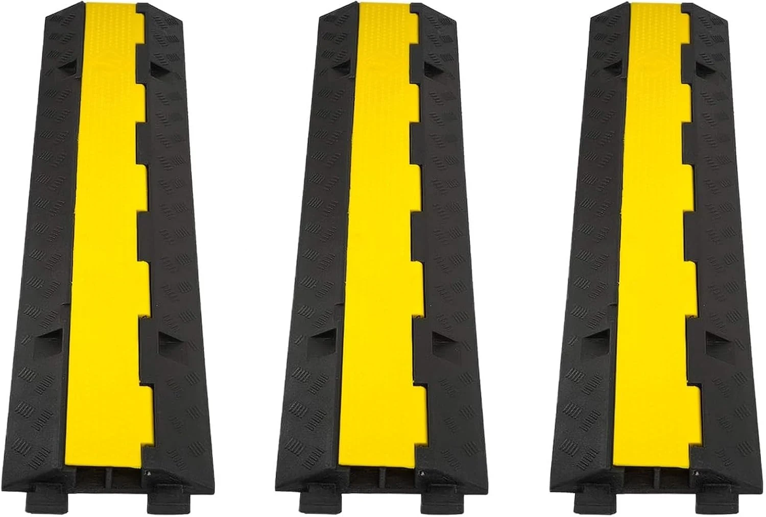CXRCY Cable Ramp 3 Pack 2 Channel 11000lbs Axle Capacity Floor Cord Cover