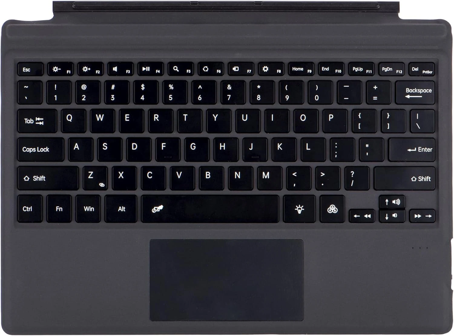 Type Cover for Microsoft Surface Pro 7+ / Pro 7/6 / 5/4 / 3, 12.3 inch, Ultra-Slim Wireless Bluetooth Tablet Keyboard with Multi Touchpad (Black)